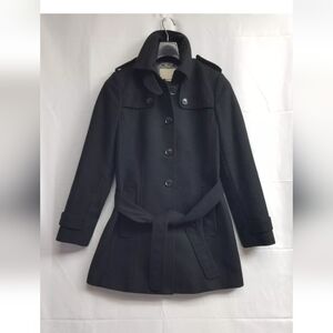 Banana Republic Italian Melton Wool  trench Coat Small Petite SP